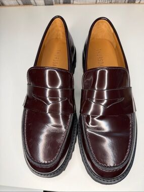 Thursday Boot Company Women’s Burgundy Leather Penny Loafers